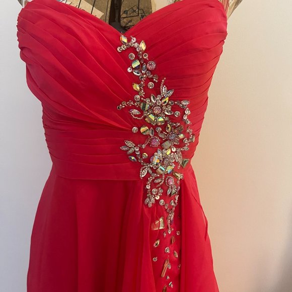 BLUSH by Alexia Designs Pink Prom Dress Size 12 Evening Dress Short/Long Gown - Picture 3 of 15